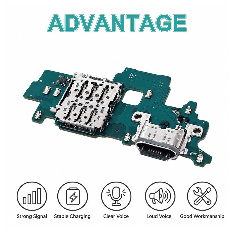 ubrokeifixit Galaxy A37 5G A376U USB Charging Port Dock Connector Charger Board Flex Cable Replacement for Samsung Galaxy A37 5G A376W A376U1 A376U A376E A376B