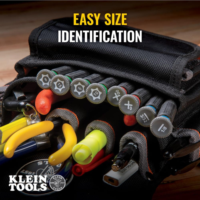 Klein Tools 85617 Mini Precision Screwdriver Set, Slotted, Phillips, TORX, Cushion-Grip Handles, Ideal for Terminal Blocks, Electronics 8-Pc Phillips + Slotted + Torx Kit