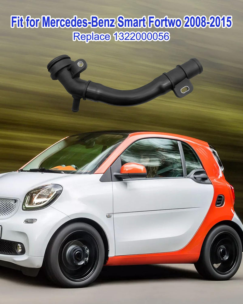 Water Outlet Pipe Socket Compatible with Mercedes-Benz Smart Fortwo 2008-2015, Replace 1322000056