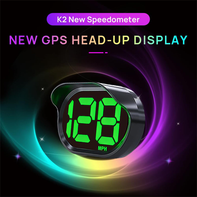 GPS Digital Speedometer for Car MPH, USB Connect Plug and Play for Car Truck Motor SUV All Vehicles, Automatic Brightness Adjustment,Large Font Display K2-Green