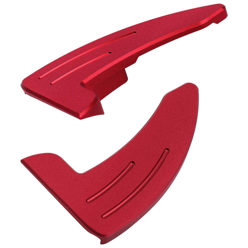 Steering Wheel Shift Paddle Extended Shifter Trim Cover for Dodge Challenger Charger Durango RT & Scat Pack 2015-2024, for Jeep Grand Cherokee 2014-2020 Interior Decoration Accessories (Red 2PCS) Red