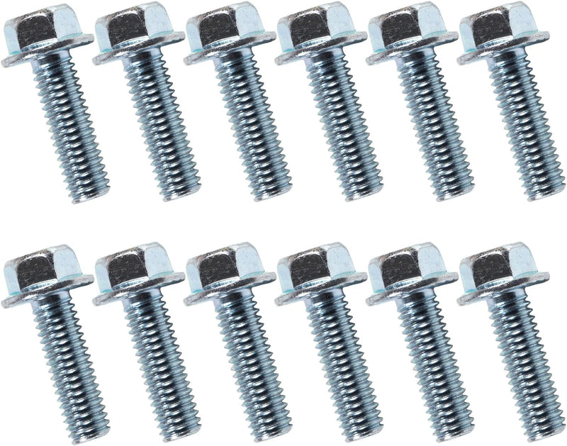 551664 for Chevy Intake Manifold Bolt 3/8-16x1 Chevrolet V8 Small Blocks 265 283 305 327 350 383 400 for MS 90314-2 Intake Manifold Gasket 1955-1995 10.9 High Strength Zinc Coated 12 Bolts 551664 & Washer