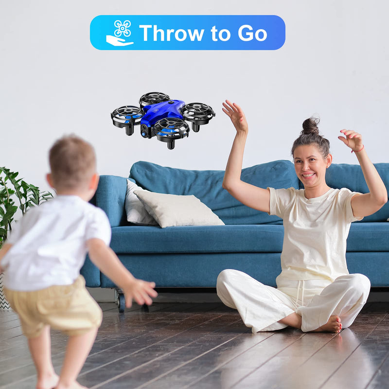 Drones for Kids, ACIXX RC Mini Drone for Kids and Beginners, RC Quadcopter Indoor with Headless Mode, Small Helicopter with 3D Flip, Auto Hovering, Great Birthday Christmas Gift for Boys and Girls Blue