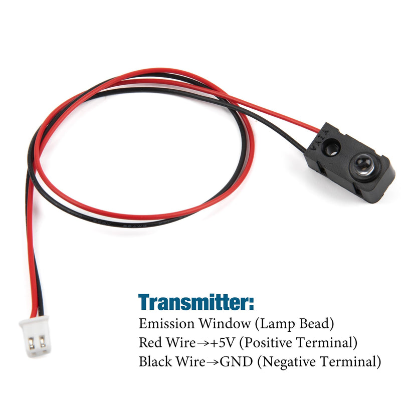5Pcs IR Break Beam Sensor LEDs Counting Module Distance Sensor Split 5MM Through-Beam Photoelectric Switch for Apply Relay 5 Sensors