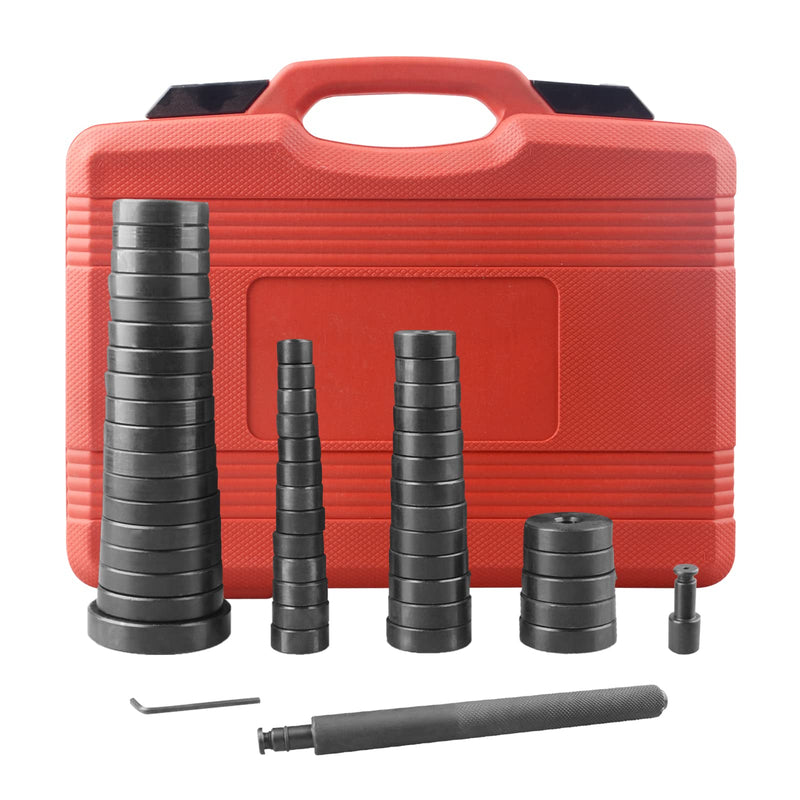 52 in 1 Custom Bushing Driver Set, Transmission Bushing Driver Removal Set Wheel Axle Bearing Race and Seal Installer Tool Kit