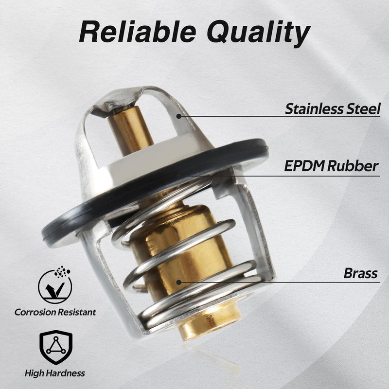 Thermostat Assembly, Cooling System Thermostat Compatible with Polaris Ranger RZR Sportsman 600 700 800 Replace#: 7052352 7052308
