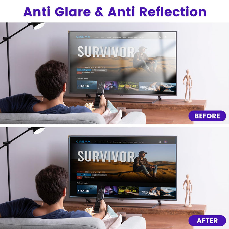 F FORITO 32" 16:9 Anti Blue Light Anti Glare Matte TV Screen Protector