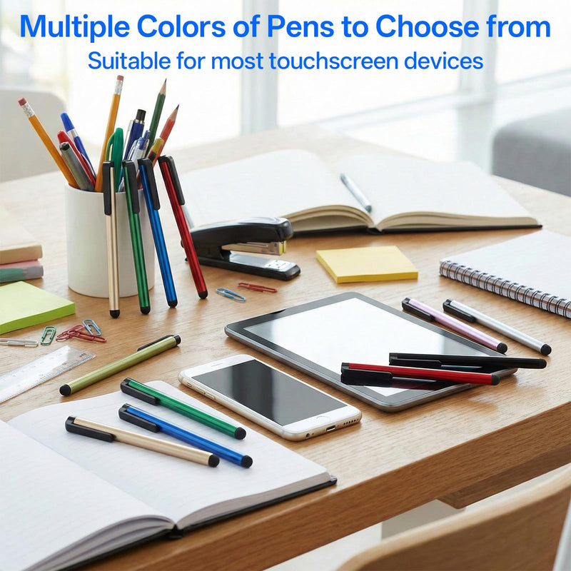150 Pcs Stylus Pens for Touch Screens Universal Capacitive Stylus | Digital Pen Compatible with Touch Screens Capacitive Stylusr Compatible with All Universal Touchs Screen Devices, 10 Colors