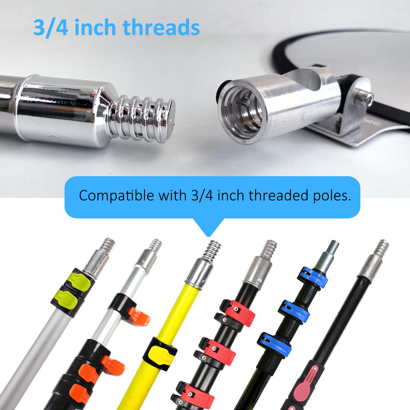 Portable Hand-Held Vehicle Search Telescopic Inspection Mirror for Security Check Under Cars, Truck, Equipment, Over Shelves and Corners 9 inch Round