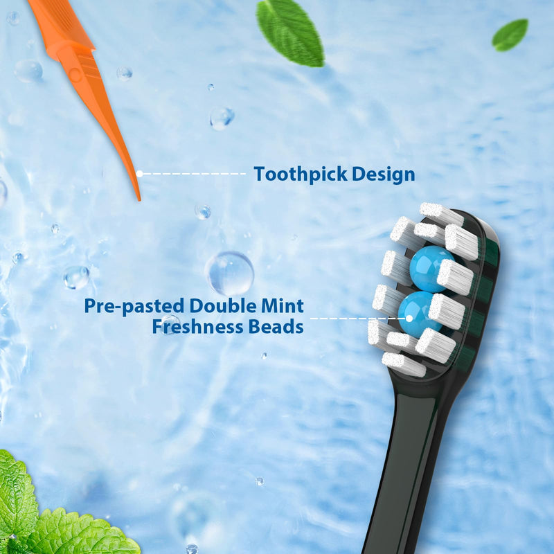 70Pack Disposable Toothbrushes with Toothpaste + Pick + Floss + Tongue Scraper 5-in-1 Mini Prepasted Travel Toothbrush for Hotel Camping Flight Car Single Use Portable Individually Wrapped | Mint Orange - Burst Bead 70 Pack
