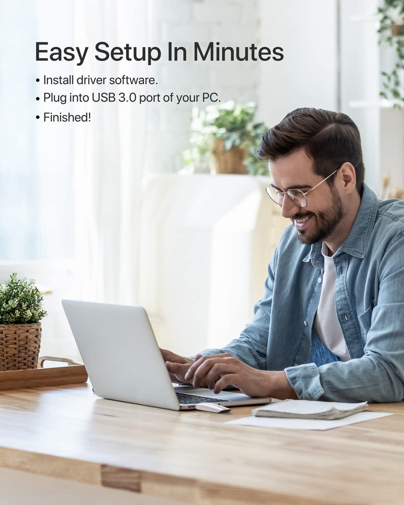 BrosTrend WiFi 6 AX1800Mbps USB WiFi Adapter Dual Band Wi-Fi Dongle 5GHz 1201Mbps + 2.4GHz 574Mbps USB3.0 Wireless Network Adapter Wi-Fi USB Receiver for PC Laptop Desktop Supports Windows 11/10 ONLY