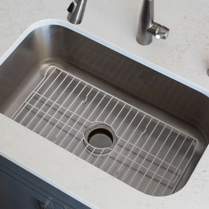 Better Houseware Sink Protectors for Kitchen Sink, Protective Metal Grid, 24.125x12.75x1 inches, White Kitchen Sink Mat to Shield Sink Base from Scratches, Rust-Resistant Coating, XL 24.125 x 12.75 x 1