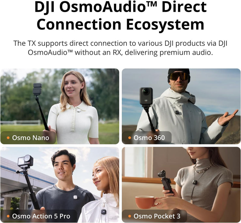 DJI Mic Mini (1 TX + 1 Mobile RX), Wireless Microphone for Smartphone | iPhone 17/16/15 & Android, USB-C Plug and Play, Compact & Lightweight, Cross-Gen Pairing, Noise Canceling DJI Mic Mini (1 TX + 1 Mobile RX)