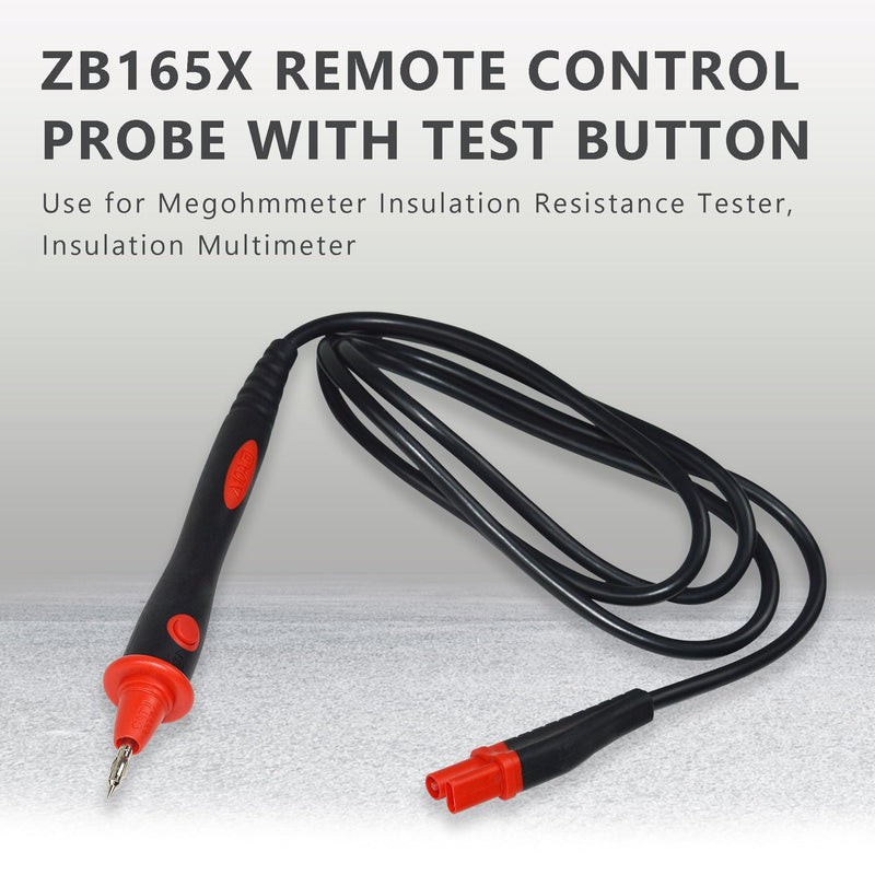ZIBOO ZB165X Remote Control Probe with Test Button Use for Megohmmeter Insulation Resistance Tester, Insulation Multimeter,Compatible with FLUKE 1503 1507 1587 1577 TP165X