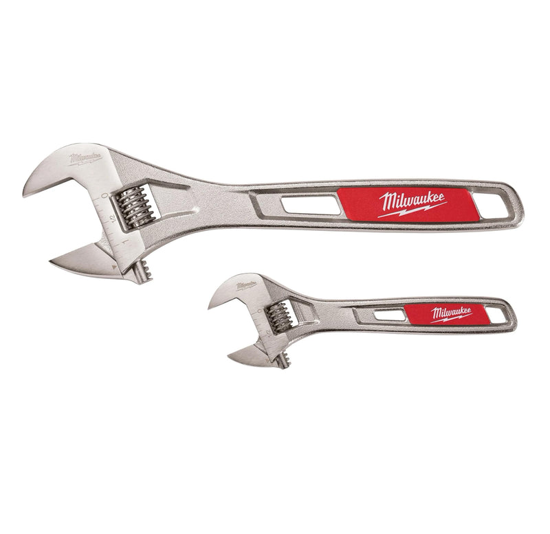 Milwaukee AGN 48-22-7400 Wrench Set Adjacent, 6 & 10" Includes 6-inch and 10-inch wrenches