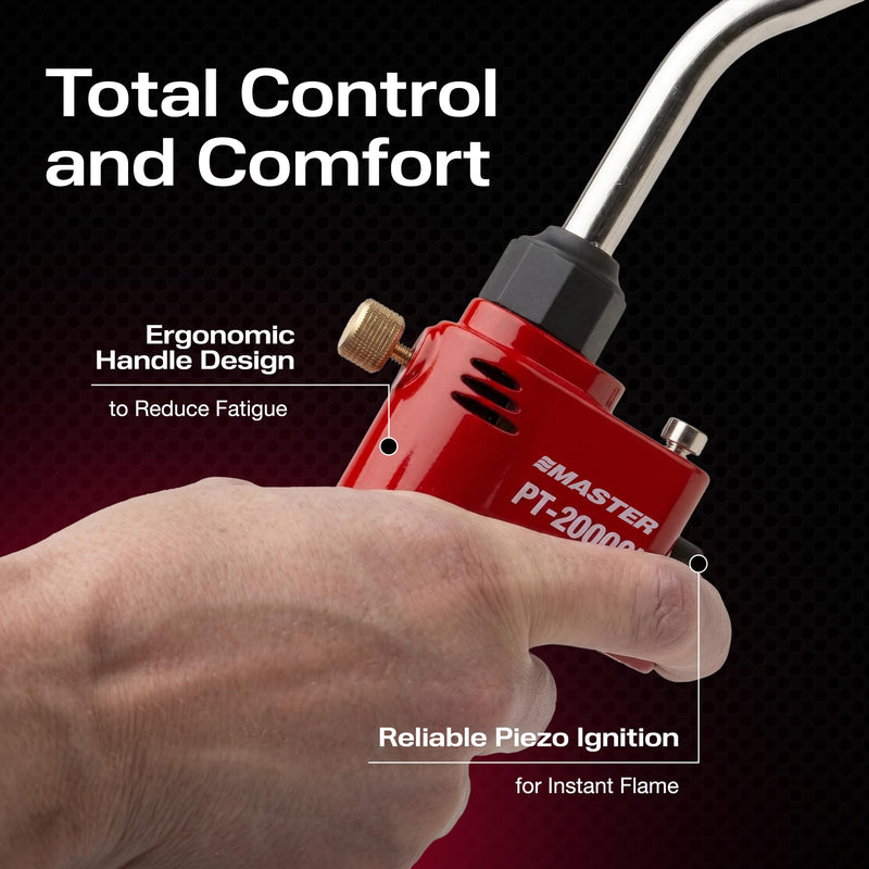 Master Appliance PT-2000Si – Optimized High Intensity Adjustable Flame, Trigger Start, Heavy Duty Blow Torch Head, Compatible with Propane or Mapp Gas