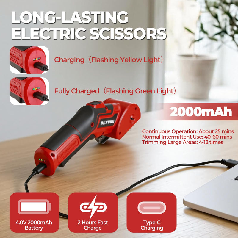 4V Cordless Electric Cardboard Cutter with Safety Lock for Home DIY | Ergonomic Carpet Cutter for Effortless Cutting of Cardboard, Fabric, Plastic, Leather and Package