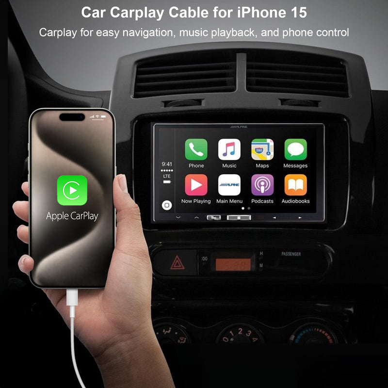 iPhone 15 USB to USB C Cable Carplay [MFi Certified] 5 Ft Carplay Cable Car Charger Cord for iPhone 15 15 Pro Max 15 Plus, iPad 10th Gen, iPad Air 5th/ 4th Gen,Mini 6th Gen 5FT White 2