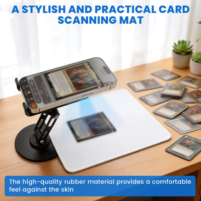 Foldable Trading Card Scanner Stand, Carbon Steel Phone Holder, Card Scanning Stand for MTG & TCG, Sports Card Scanner, Available for ManaBox App