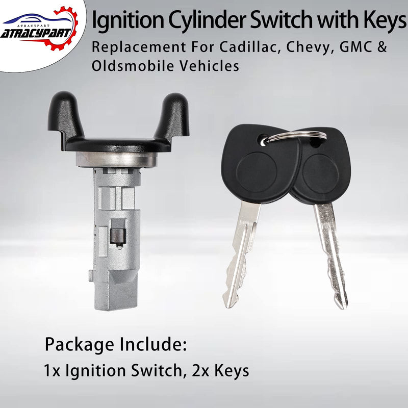  [AUSTRALIA] - Ignition Lock Cylinder Switch with Keys | Replacement for 1998-2003 Cadillac, Chevy, GMC & More Vehicles | Replace#: US287L
