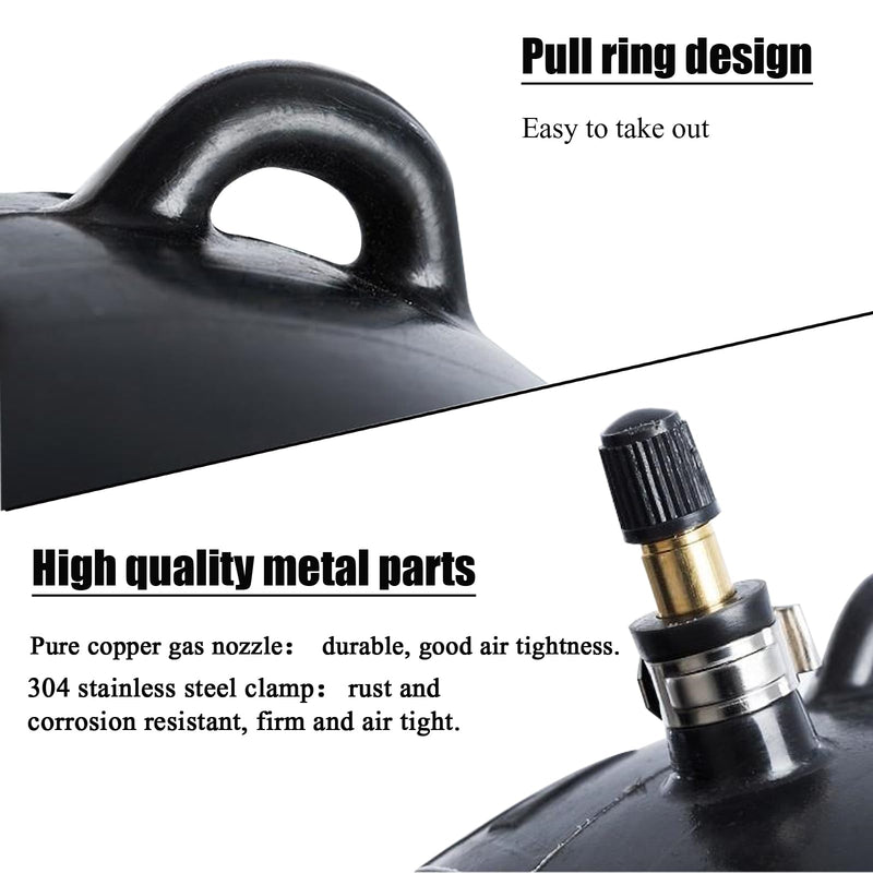 Inflatable Pipe Plug,Test Plug Plumbing,Sewer Test Plug,Inflatable Pipe Plug Balloon Plug,Pipe Test Plug,Plumbing Balloon Plug (4 inch) 4 inch