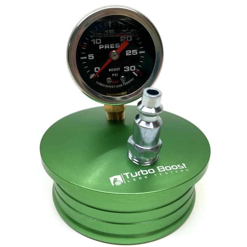 4" inch Turbo Boost Leak Tester - Leak Detector - 6061 Billet Aluminum - 30 PSI - Check Test Intake Charge Pipe Pressure Leaks - Includes Both Tire and 1/4" Air Fititng 4" inch (102mm) Boost Leak Tester Kit