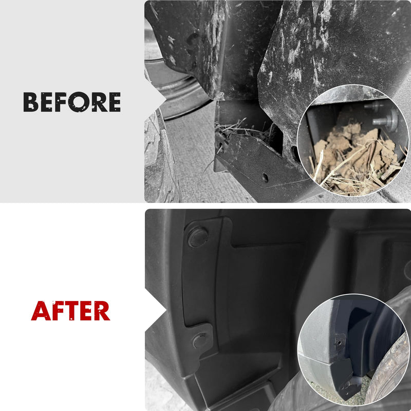 Mabett Rear Wheel Splash Shield Covers for 2022-2025 Ford Maverick Accessories All-Weather Splash Guard Prevent Mud and Stone Debris 2PCS