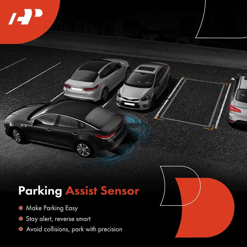 A-Premium 4-PC Reverse Backup Parking Aid Assist Sensor Compatible with Chevy, GMC, Buick, Cadillac & Saturn Models - Silverado, Traverse, Tahoe, Sierra, Yukon, Enclave, DTS, SRX, Escalade, Outlook 4-PC Set