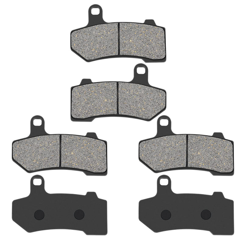 Front & Rear Brake pads replacement for HARLEY Road Glide 2008-2021/Street Glide 2008-2022/Road King 2008-2021/Ultra Classic Electra Glide 2008-2021 Ceramic