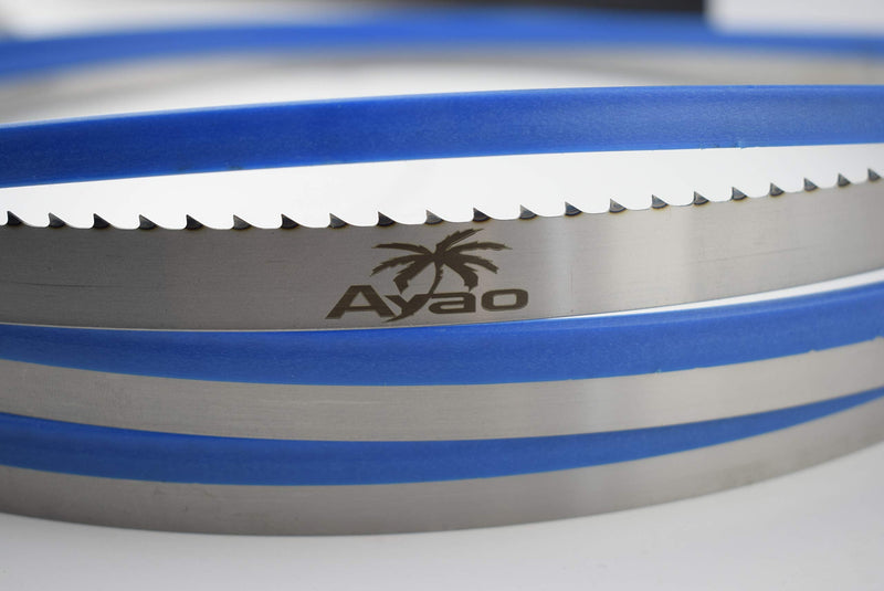 AYAO 111-Inch X 3/4-Inch X 3TPI Hardened Teeth Bandsaw Blade for Rikon 10-324TG 14" Band Saw