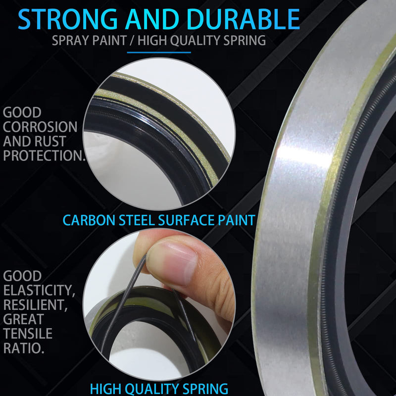 10pack ID 1.719" x OD 2.565" Trailer Axle Hub Wheel Grease Seal with Pin for 3500lb Spindles #84 RV Axle Dexter Replace 171255TB 10-19