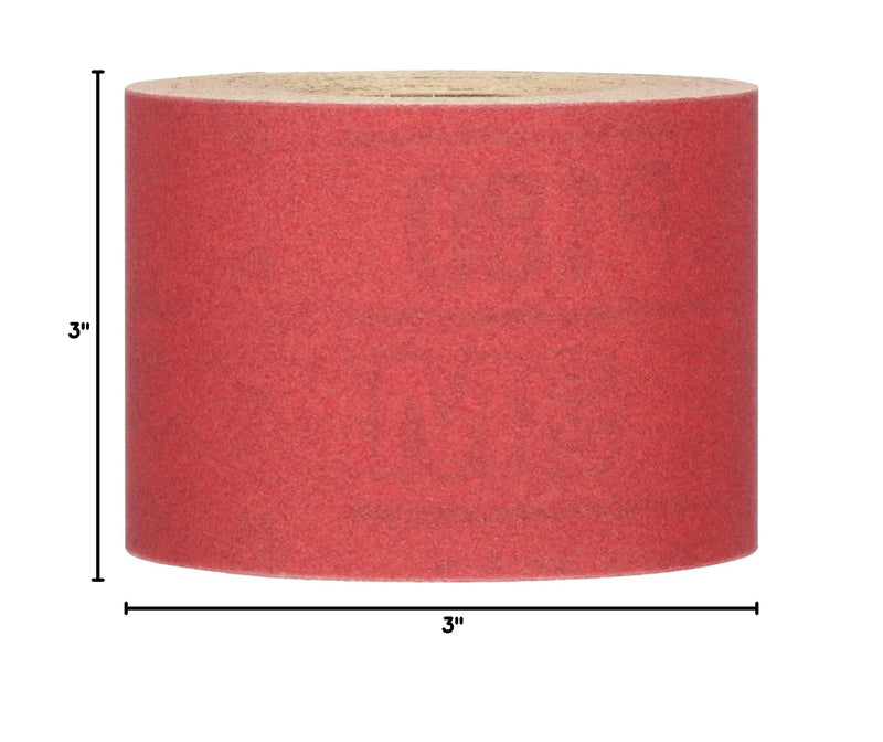 3M Stikit Red Abrasive Sheet Roll, 01686, No Hole, 2-3/4 in x 25 yd, 150+ Grade, Automotive Sanding Roll Sandpaper for Coating Removal, Body Repair, Auto Sanding 1