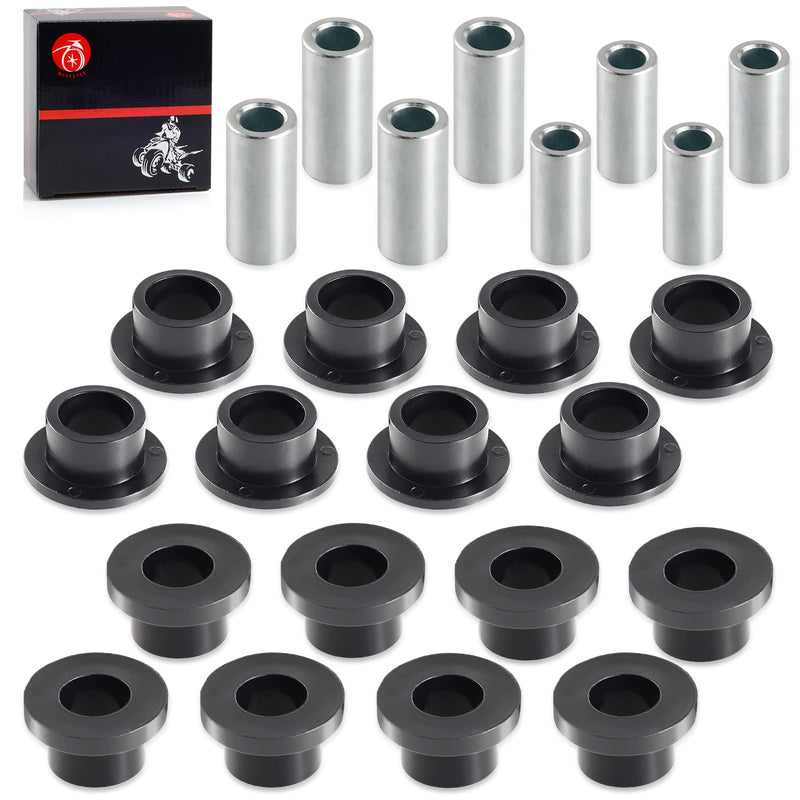 Front & Rear Shock Absorber Bushings Sleeve Kit 16Pcs For Polaris Ranger 500 570 700 800 900 1000 Diesel PRO XD