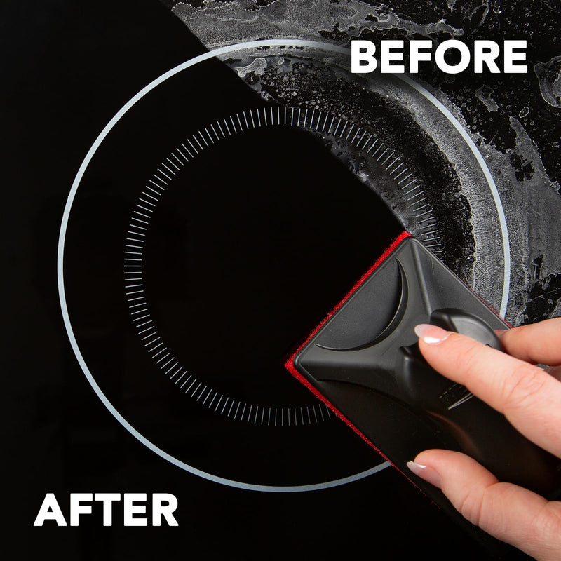  [AUSTRALIA] - Weiman Glass & Ceramic Cooktop, Stove Top & Oven Cleaner Kit – Kitchen Cleaner Cream, 3 Scrubbing Pads & Scraper for Burnt-On Food & Grease, Clean Shine - Safe for Induction, Electric & Gas Cooktops