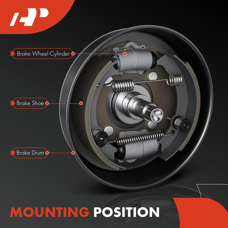 A-Premium Rear Driver & Passenger Side Drum Brake Wheel Cylinder Compatible with Select Ford Models - Transit Connect 2010 2011 2012 2013, 2-PC Set - Replace# 2T1Z2261B Rear 2-PC