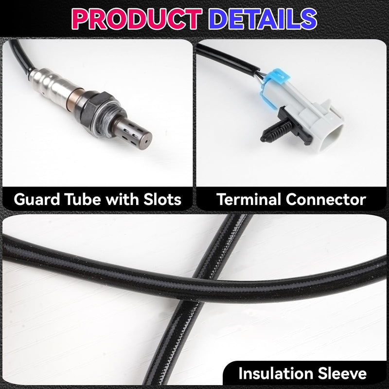 Upstream Oxygen O2 Sensor Compatible with Chevy Silverado Suburban Avalanche Tahoe Malibu GMC Yukon Sierra Cadillac Buick Pontiac Saturn Aura Relay,Replace OE# 234-4668