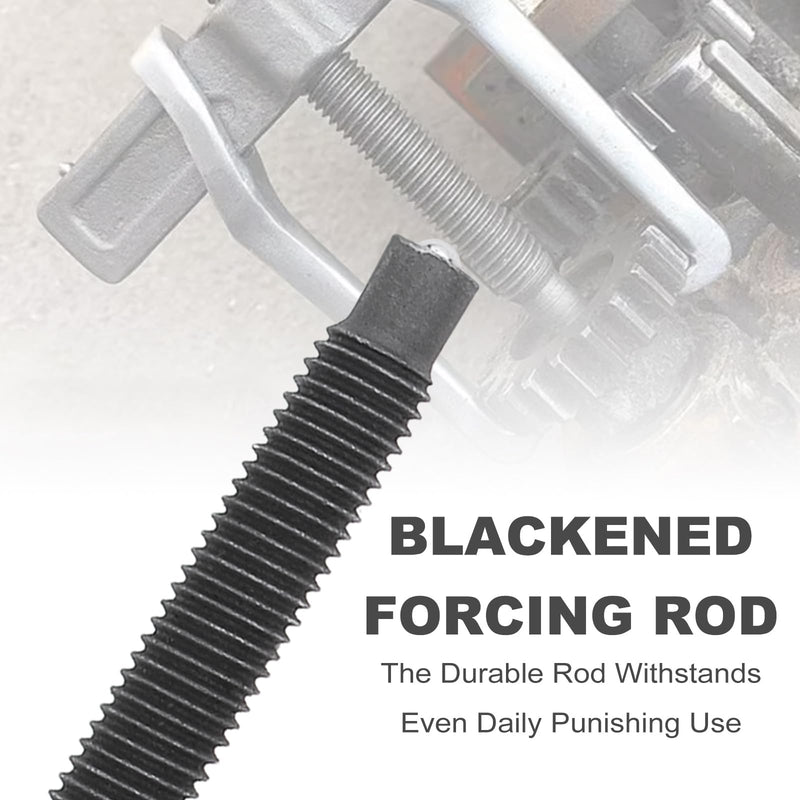 4 Inch CR-V 2-Jaw Gear Puller, Adjustable Bearing Puller Gears, Reversible Removal Tool for External Internal Pulling, Single Hook Two Claws Puller Tool Separate Lifting Device