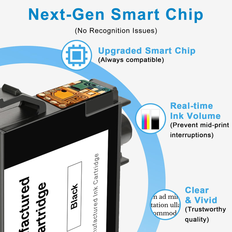 SAILNER Remanufactured Ink Cartridge Replaced for Epson 232 Ink Cartridge | Latest Chip High Yield Ink Work for XP-4200 Printer Ink cartridges XP-4205 WF-2950 WF-2930 Fits Home Homework School Office