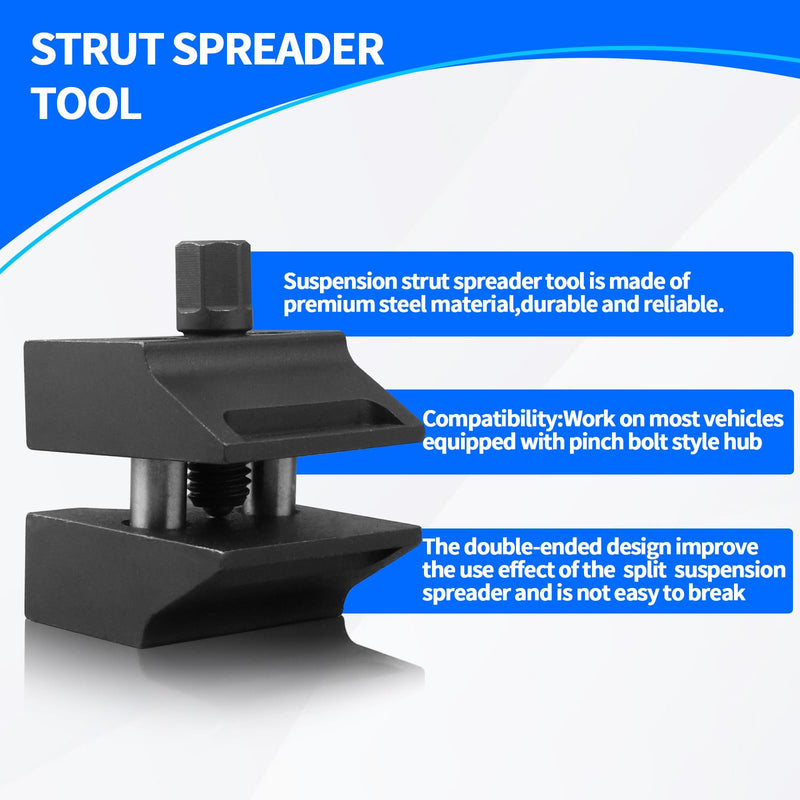 Universal Suspension Strut Split Hub Steering Knuckle Spreader Tool, Strut Spreader Tool for VW Audi BMW Ford Peugeot Citroën, Shock Absorber Strut Remover Tool, Double-Sided