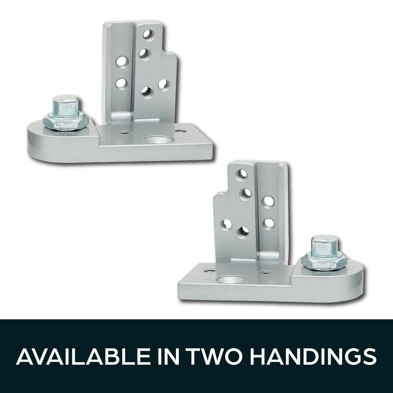 Summit Doorware Kawneer Pivot Door Hinge Set | Top and Bottom Set | Duronotic Finish | Right or Left Hand Options | Heavy Duty Commercial Door Hardware for Storefront Doors Left Hand Duronotic