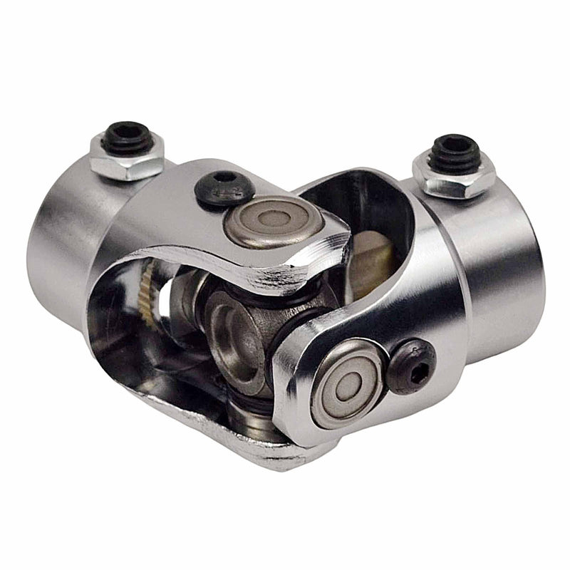 3/4" 36 Spline X 3/4" DD Steering Shaft U Joint Single Chrome Universal Joint Coupling 3/4"-36 Spline x 3/4" DD