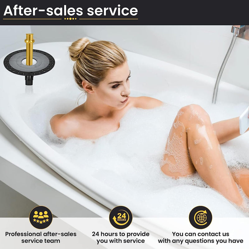 FERUERW Freestanding Bathtub Drain, Freestanding Tub Drain Rough-in Kit | Easy Freestanding Bathtub Drain Mounting Kit with ABS Plastic Adapter and Brass Liner