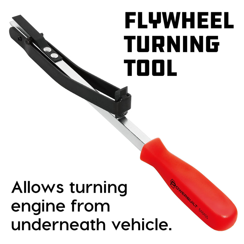 Powerbuilt Alltrade 648455 Flywheel Turning Tool, Red