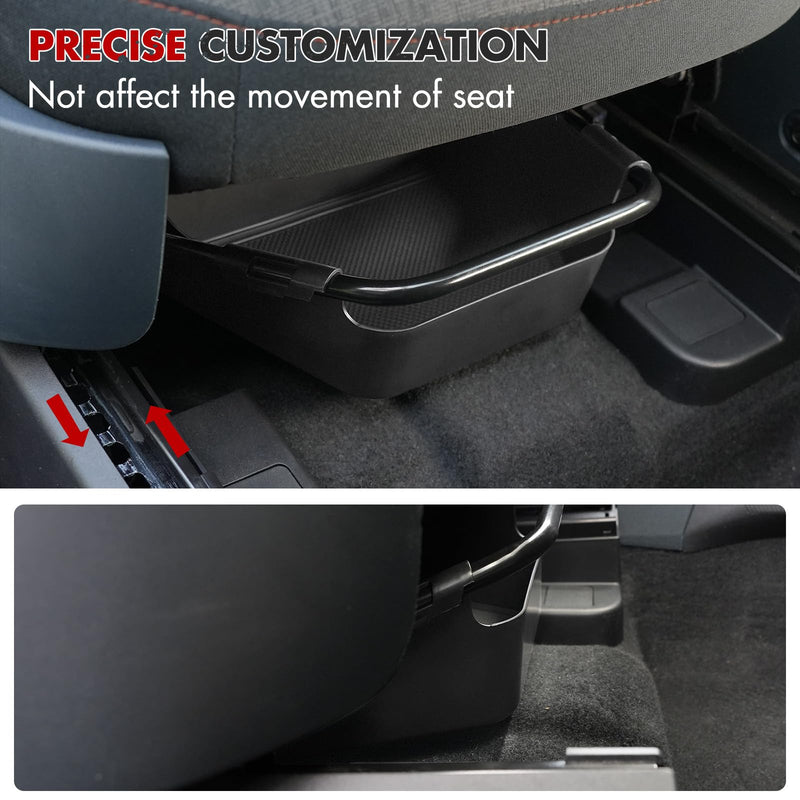 Mabett Under-Seat Storage Box for Ford Maverick Manual Seat 2022-2025, Front Row Manual Seat Underseat Organizer Accessories compatible with manual seat