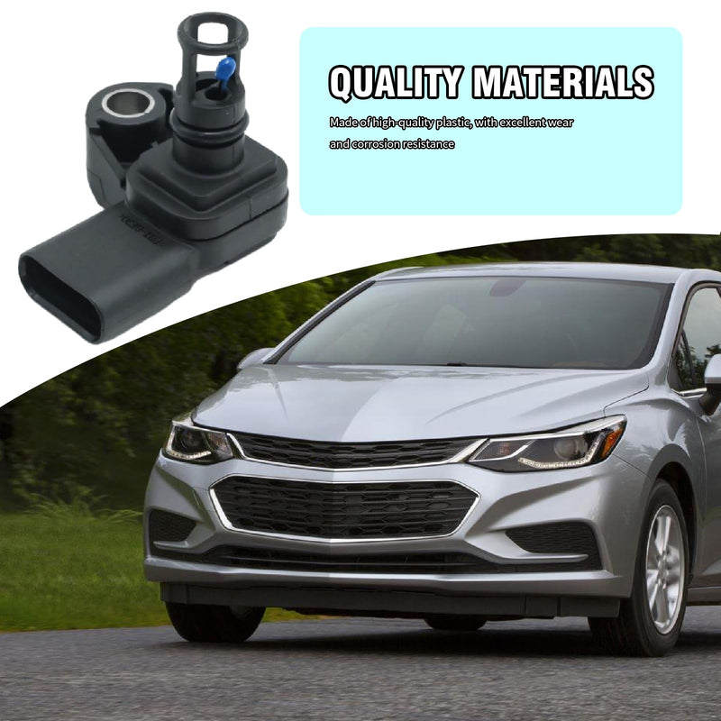 12681993 Intake Air Pressure and Temperature Sensor, Replacement for Chevy Equinox 2018-2020, Replacement for GMC Sierra 2500HD 2017-2022