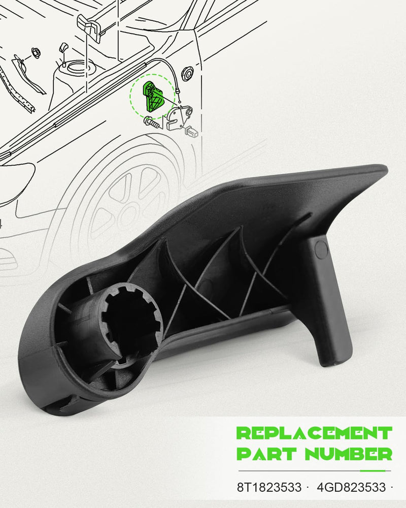Hood Latch Release Handle Bonnet Release Lever Fits for Audi A4 S4 A6 S6 A7 Quattro Q5 RS5, Replace 8T1823533