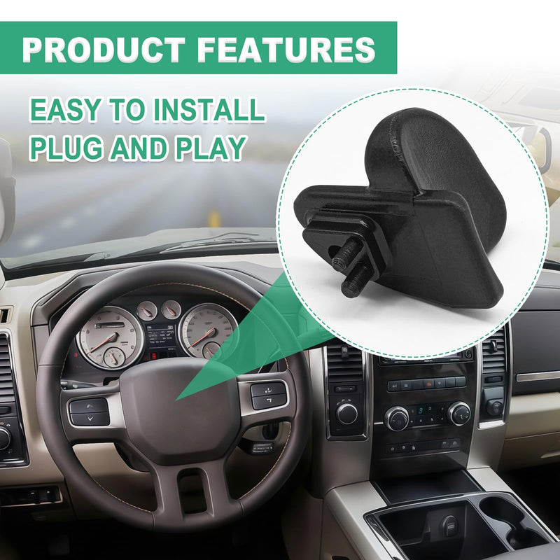 Steering Column Tilt Lever Release Knob Replace# 05057368AC 05057368AB 05057368AA Compatible with Aspen Durango Ram 1500 Ram 2500 Ram 3500 Dakota