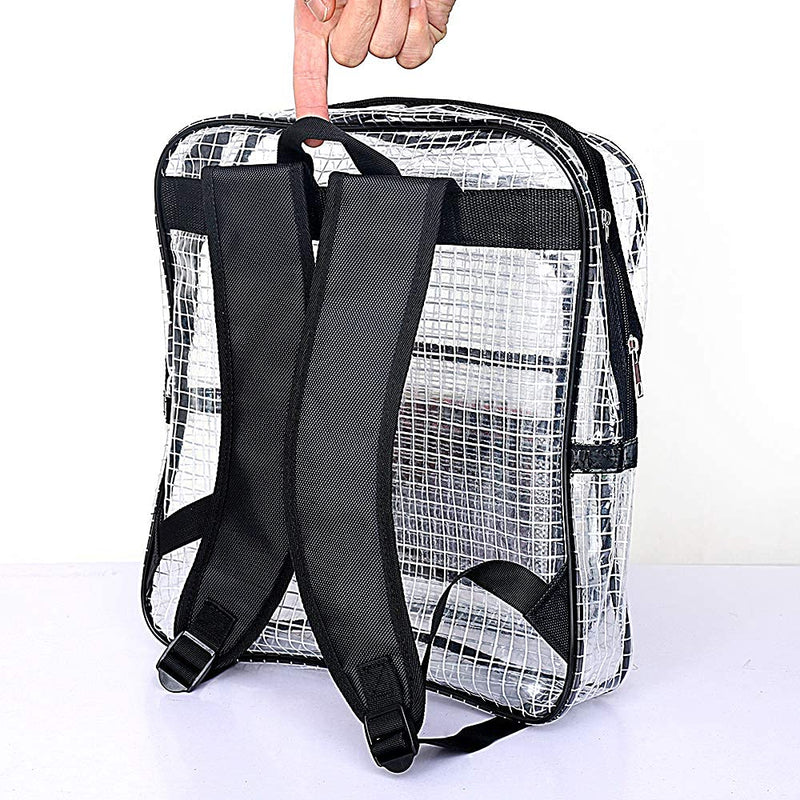 15.7 inch ESD anti-static clear pvc backpack,cleanroom engineer tool bag computer bag engineer put computer tool working in semiconductor cleanroooms 0ne pieces Black