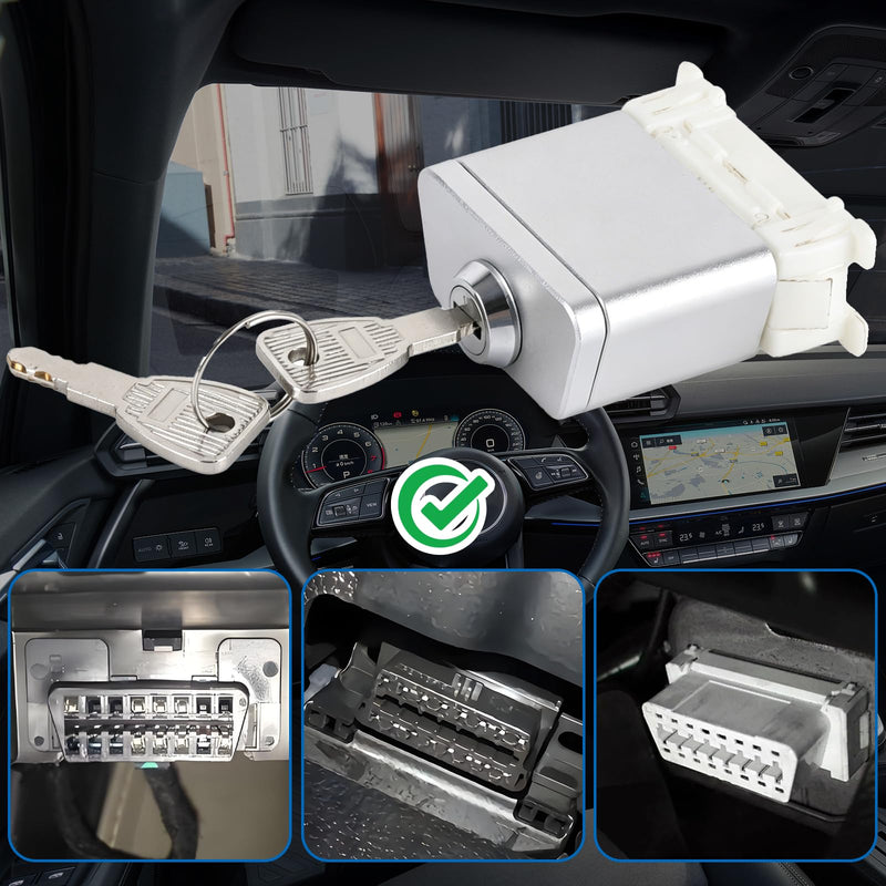 OBDII Port Anti-Theft Lock Connector with Dual Protection and Exclusive Keys
