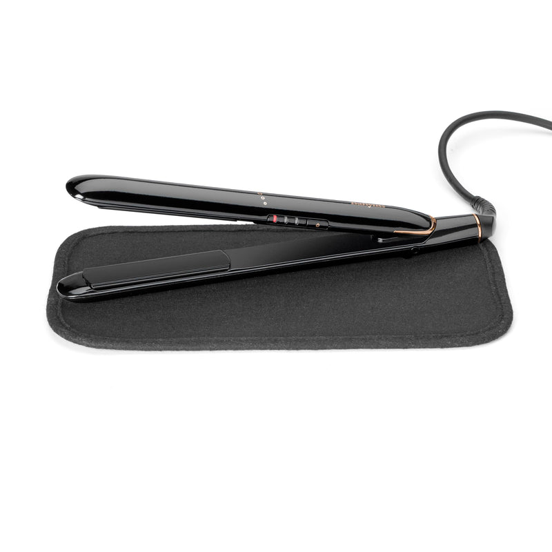 BaByliss Rose Lustre Hair Straighteners – Ceramic Smooth‑Glide Plates for Sleek & Frizz‑Free Styling, 30s Fast Heat‑Up, (180-230°C), Straightening & Smoothing Flat Iron, Worldwide Use, 2515DU Black